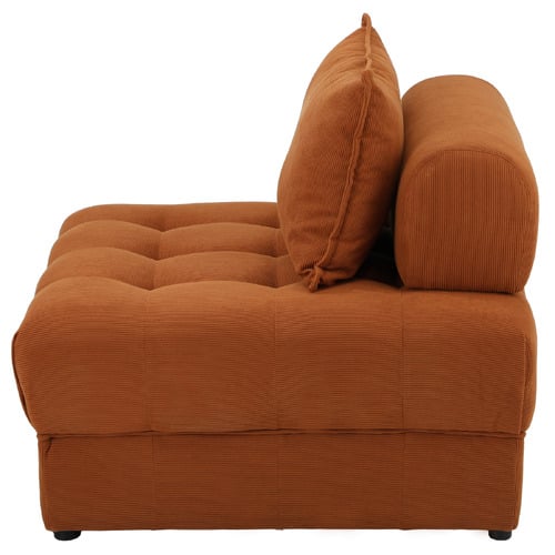 Brown Bettina Armless Lounge Chair
