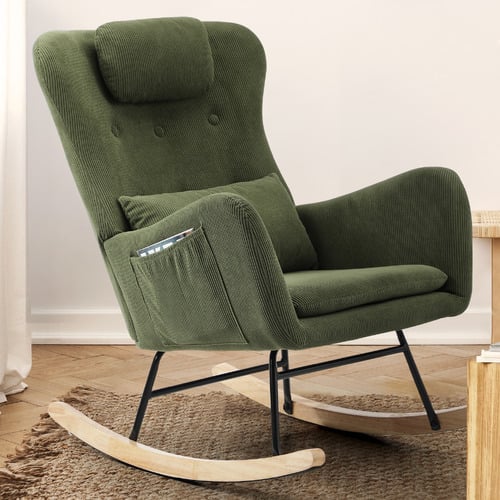 Erin Velvet Rocking Chair