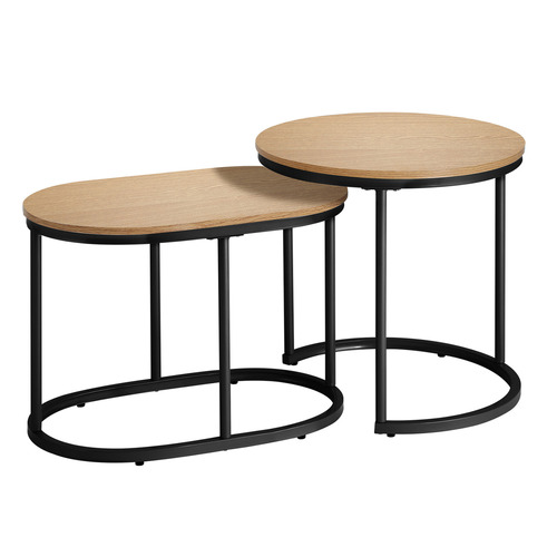 LivingFusion 2 Piece Sherman Nesting Coffee Table Set | Temple & Webster