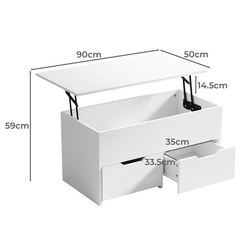 Fairfax Lift-Up Coffee Table