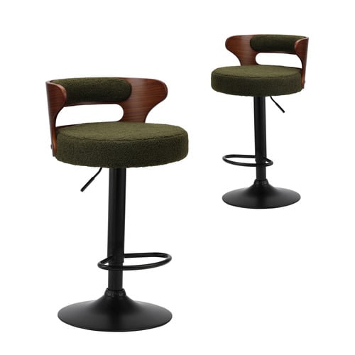 Sevinc Boucl&eacute; Adjustable Bar Stools