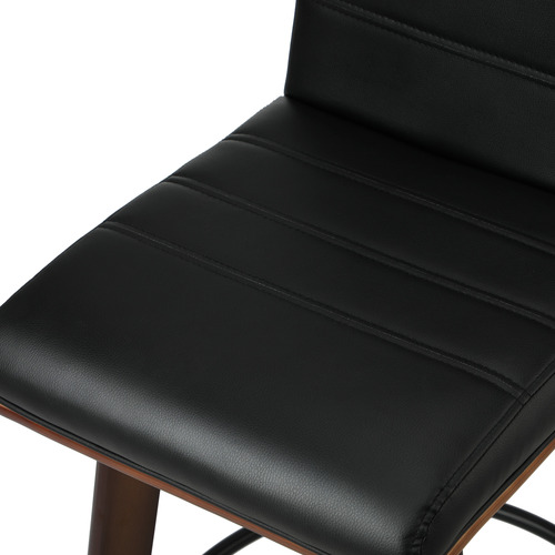 63cm Osvald Faux Leather Swivel Bar Stools