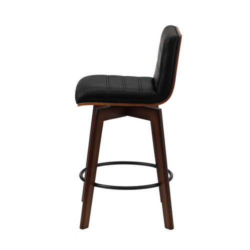 63cm Osvald Faux Leather Swivel Bar Stools