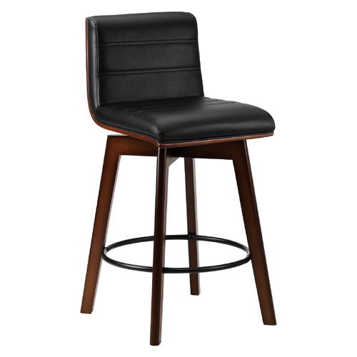 63cm Osvald Faux Leather Swivel Bar Stools