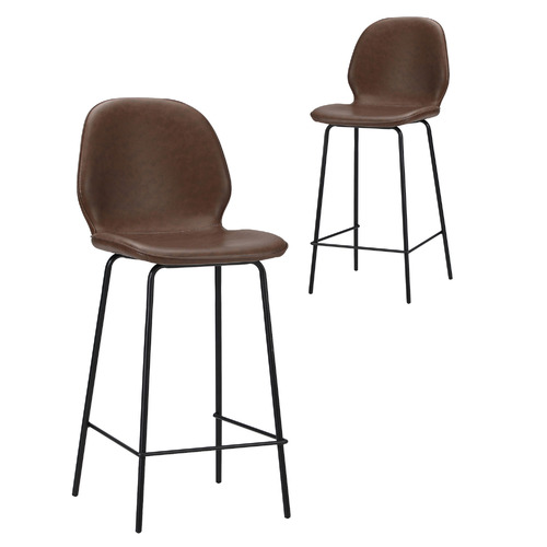 62.5cm Miyo PU Leather Bar Stools