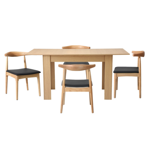4 Seater Jim Extendable Dining Table & Chair Set