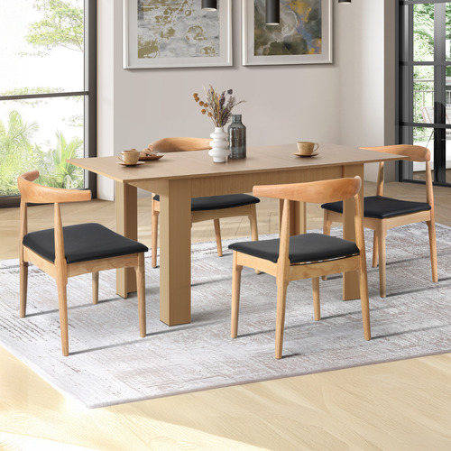 4 Seater Jim Extendable Dining Table & Chair Set