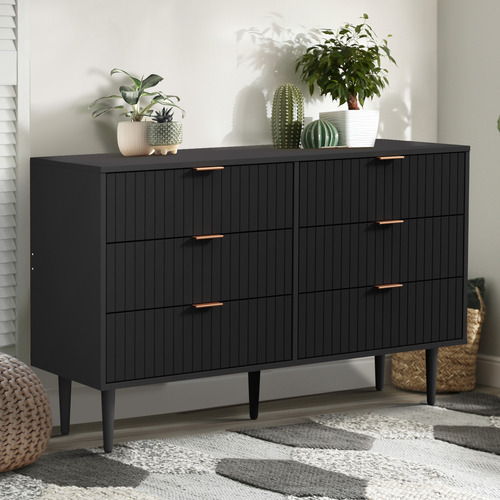 Ylona-6-Drawer-Ribbed-Chest
