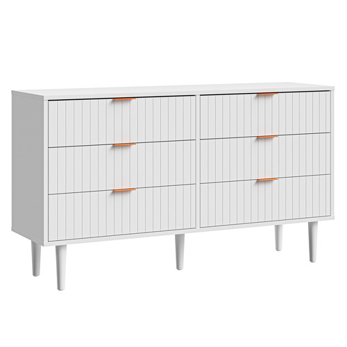 Ylona 6 Drawer Ribbed Chest