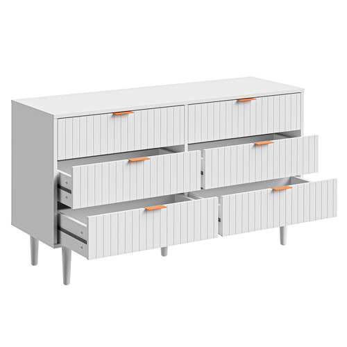 Ylona 6 Drawer Ribbed Chest