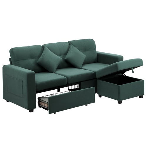 Kiva 3 Seater Sofa & Ottoman Set