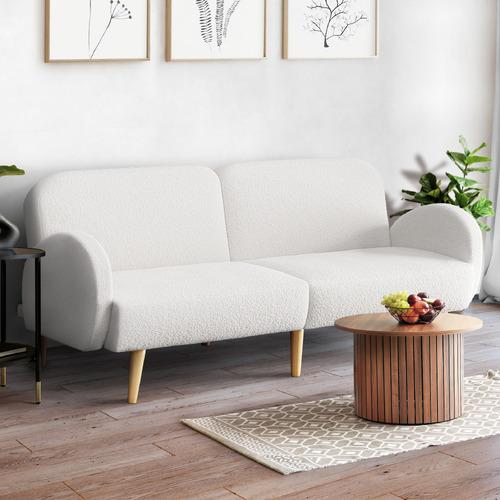 Kael 3 Seater Faux Sherpa Sofa Bed