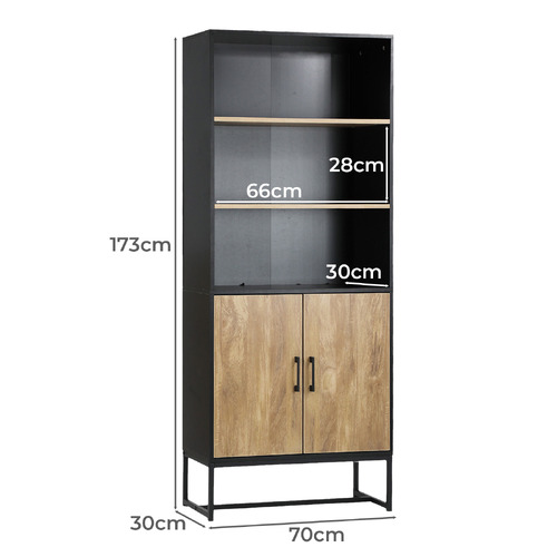 Anni 3 Shelf 2 Door Display Shelf