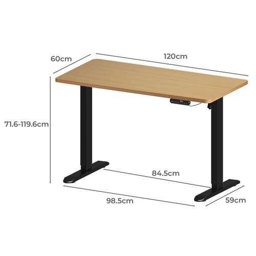 Sienna Single Motor Electric Sit & Stand Desk