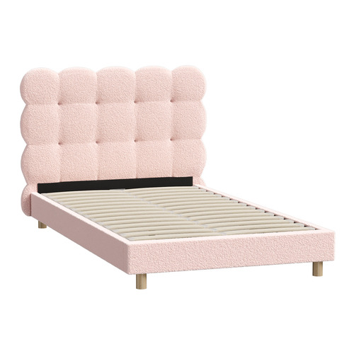 Pink Xandria Boucle Bed