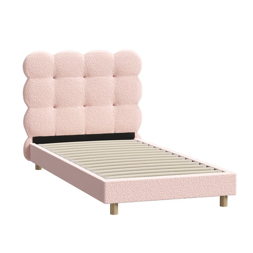 Pink Xandria Boucle Bed