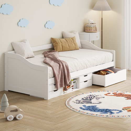 Aven Single Bed with Storage Drawers