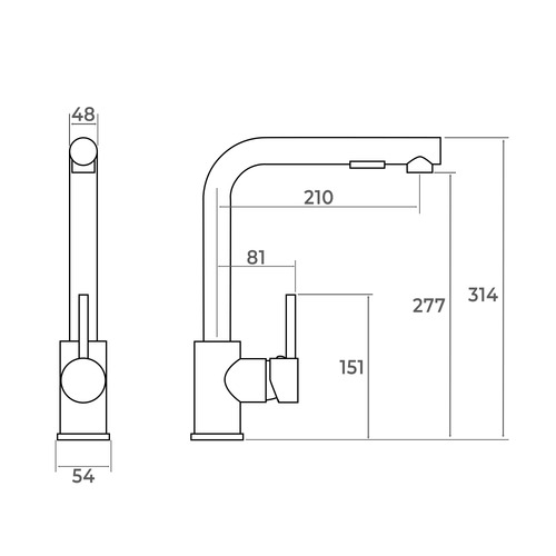 Velia 590mm Single Kitchen Sink and Mixer Tap