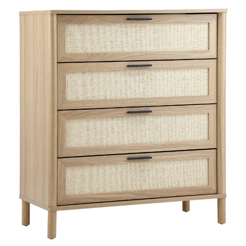 Elida Rattan 4 Drawer Chest