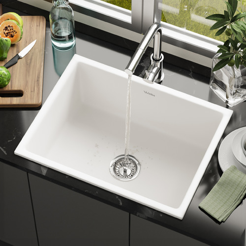 Velia 590mm Single Kitchen Sink and Mixer Tap