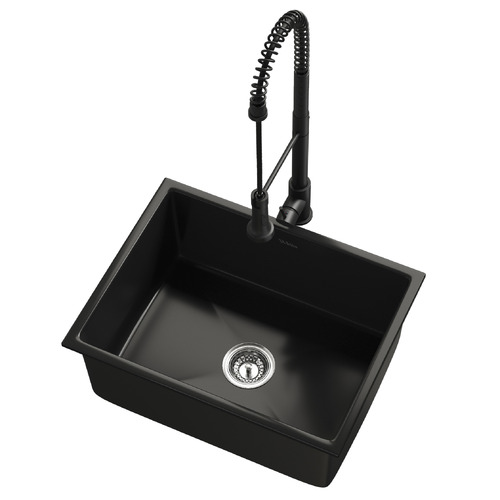 Izel 590mm Single Kitchen Sink and Mixer Tap