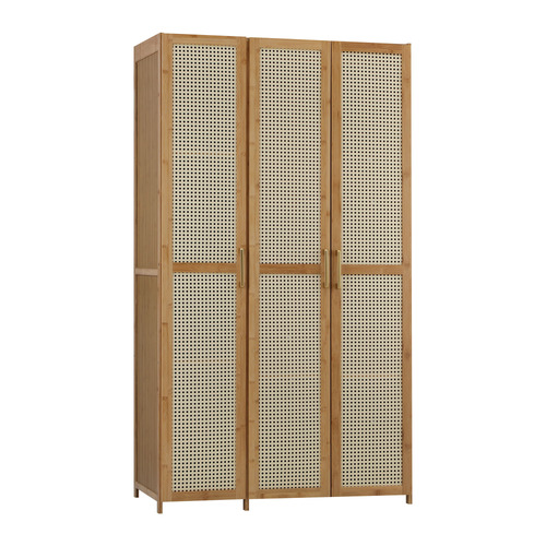 Tyro 3 Door Bamboo Wardrobe