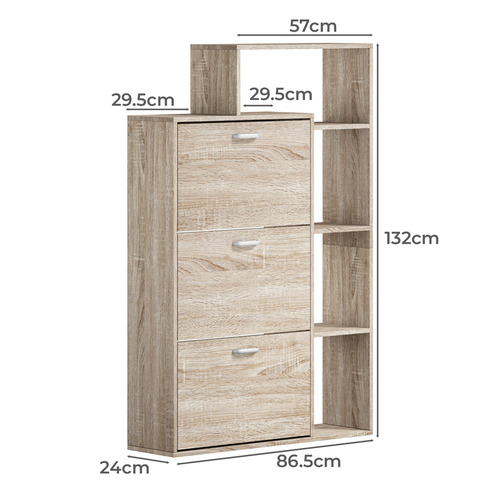 Boros 3 Door Shoe Cabinet