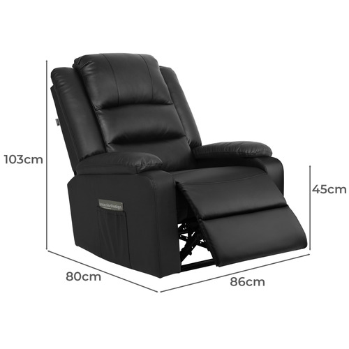 Dane Faux Leather Recliner Armchair