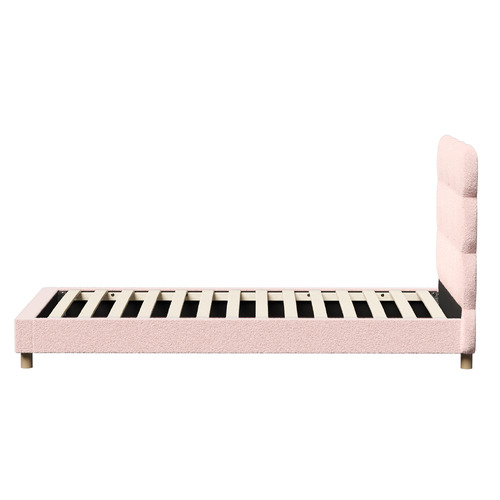 Pink Xandria Boucle Bed