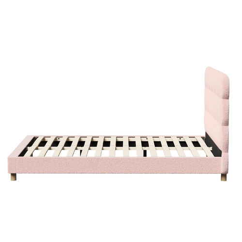 Pink Xandria Boucle Bed