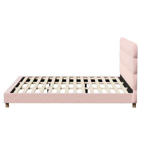 Pink Xandria Boucle Bed