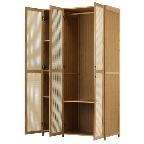 Tyro 3 Door Bamboo Wardrobe