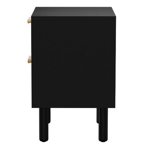 Eldric Rattan 2 Drawer Bedside Table