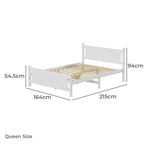 Clara Pine Wood Bed Frame