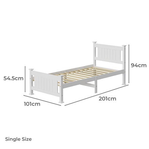 Clara Pine Wood Bed Frame