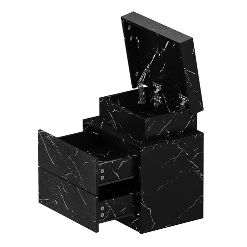 Hadley 2 Drawer LED Bedside Table