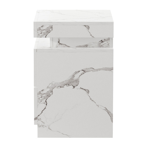 Hadley 2 Drawer LED Bedside Table