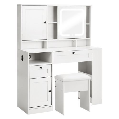 2 Piece Shelton LED Dressing Table & Stool Set
