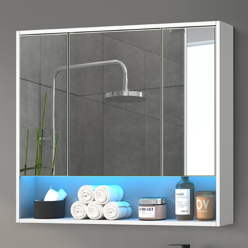 Meriden 900mm LED Mirrored Shaving Cabinet