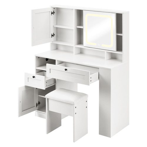 2 Piece Shelton LED Dressing Table & Stool Set