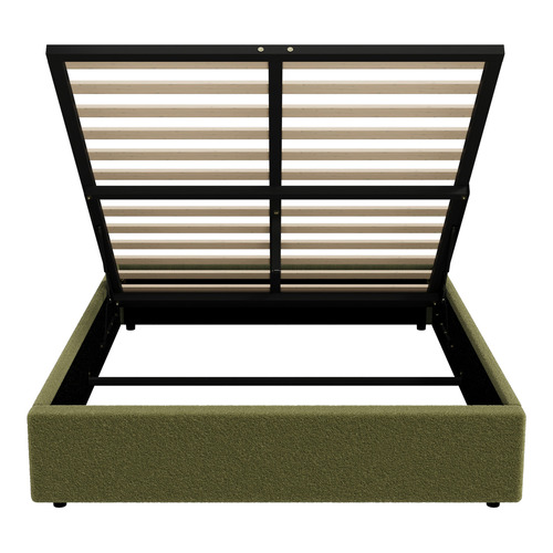 Seraphine Boucl&eacute; Gas Lift Storage Bed