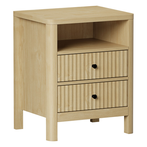 Halifax 2 Drawer Bedside Table