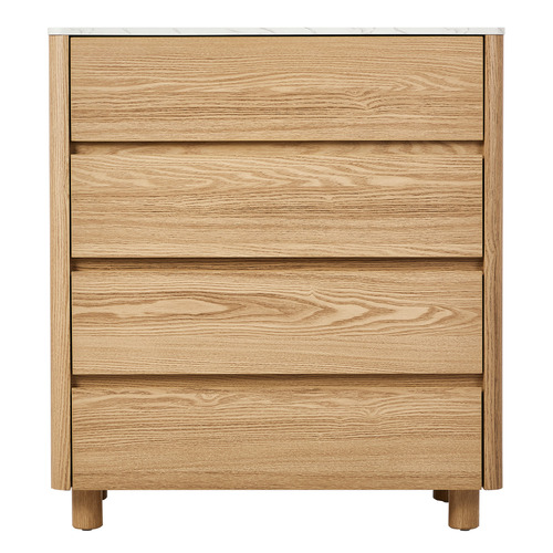 Coney Faux Marble 4 Drawer Chest