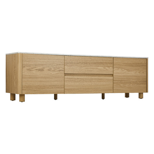 Palmyra Faux Marble Entertainment Unit