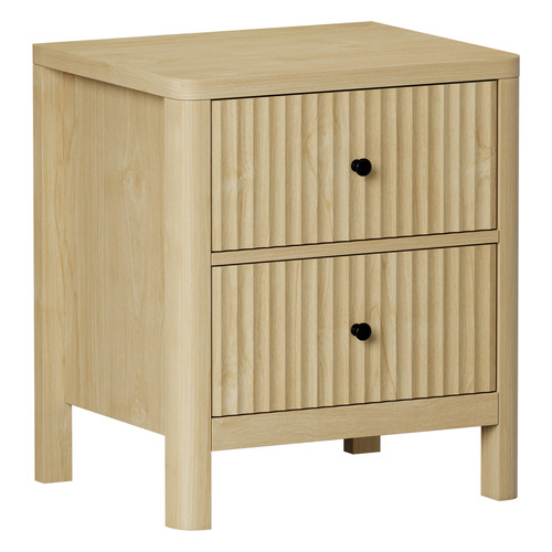 55cm Halifax 2 Drawer Bedside Table