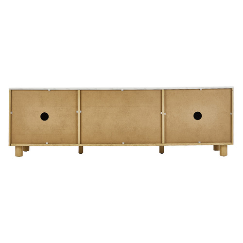 Palmyra Faux Marble Entertainment Unit