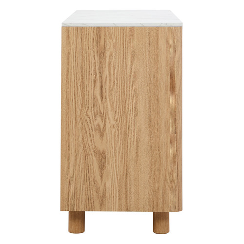 Coney Faux Marble 6 Drawer Chest