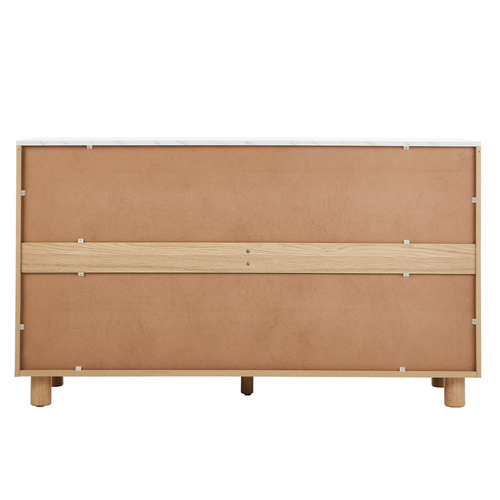 Coney Faux Marble 6 Drawer Chest