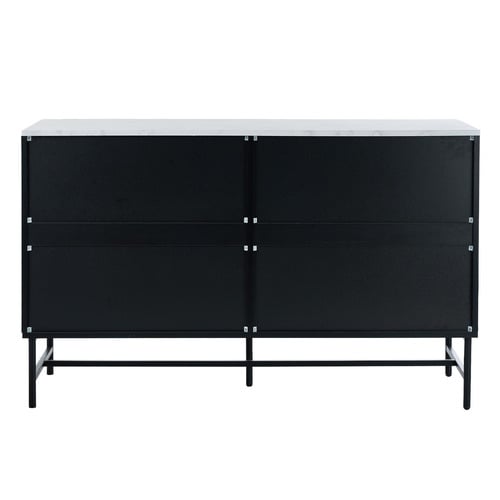 Hammond Faux Marble 6 Drawer Chest