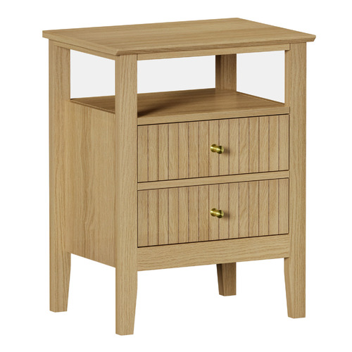 Vesta 2 Drawer Bedside Table